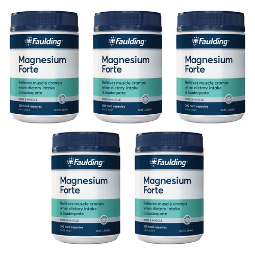Faulding Magnesium Forte 300 Capsules Pack of 5