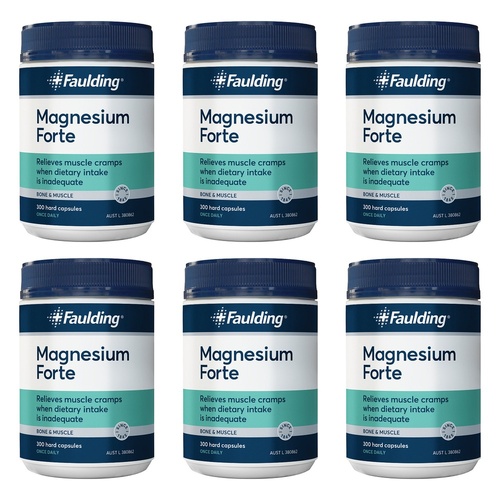 Faulding Magnesium Forte 300 Capsules Pack of 6