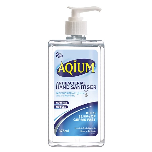 Ego Aqium Antibacterial Hand Sanitiser 375mL