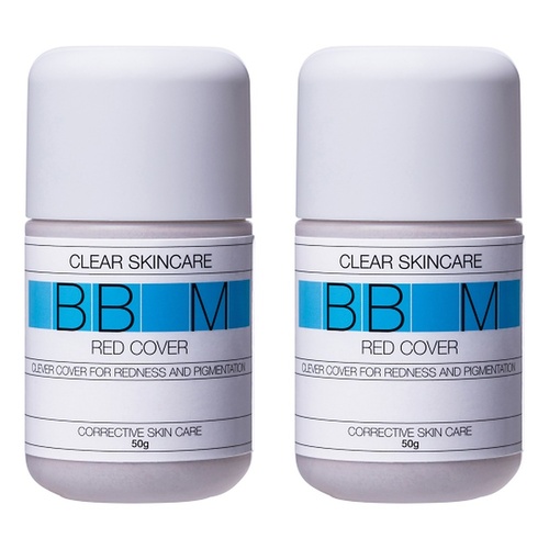 Clear Skincare BB Red Cover Cream Medium 50g Pack of 2