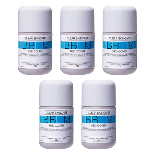 Clear Skincare BB Red Cover Cream Medium 50g Pack of 5