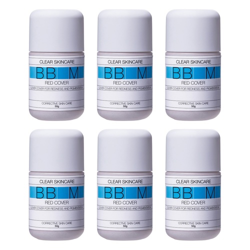 Clear Skincare BB Red Cover Cream Medium 50g Pack of 6