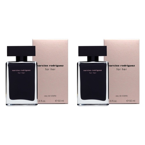 Narciso Rodriguez For Her Eau de Toilette 50mL Pack of 2
