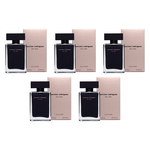 Narciso Rodriguez For Her Eau de Toilette 50mL Pack of 5
