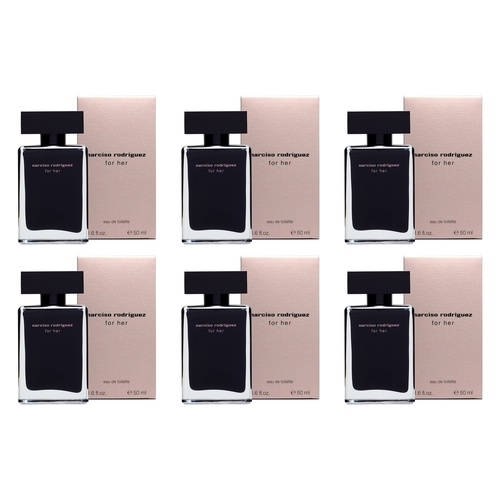 Narciso Rodriguez For Her Eau de Toilette 50mL Pack of 6