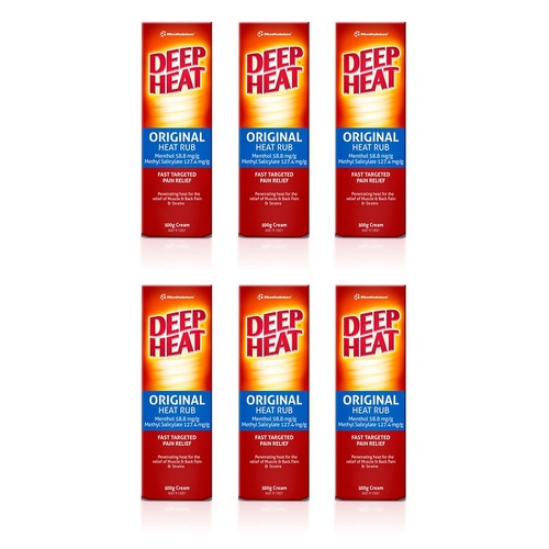 Deep Heat Regular Relief 100g Pack of 6