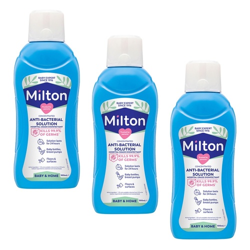 Milton Anti-bacterial Solution 500mL Pack of 3