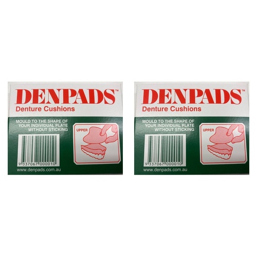 Denpads Upper Denture Cushions 5 Pack Bundle of 2