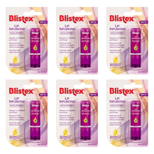 Blistex Lip Infusions Nourish 3.7g Pack of 6