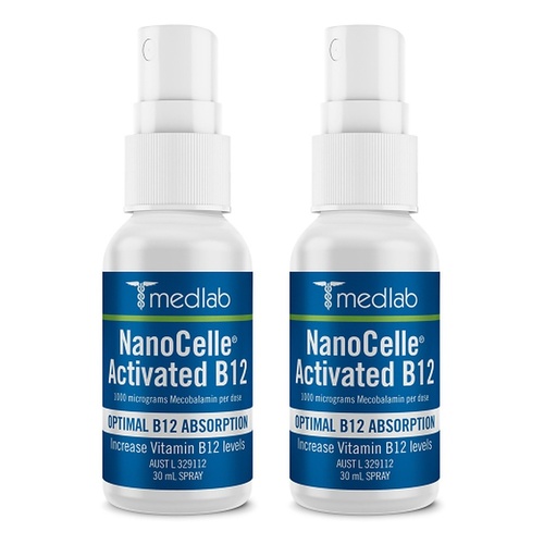 Medlab NanoCelle Activated B12 30mL Pack of 2