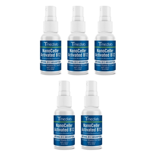 Medlab NanoCelle Activated B12 30mL Pack of 5