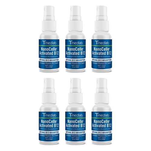 Medlab NanoCelle Activated B12 30mL Pack of 6