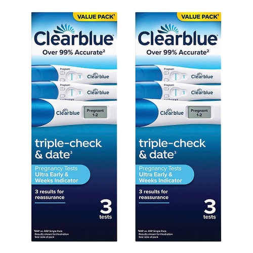Clearblue Ultra Early & Weeks Indicator 3 Pack Bundle of 2