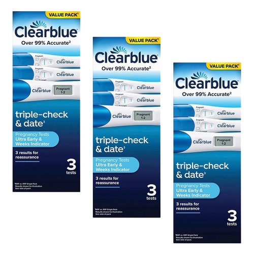 Clearblue Ultra Early & Weeks Indicator 3 Pack Bundle of 3