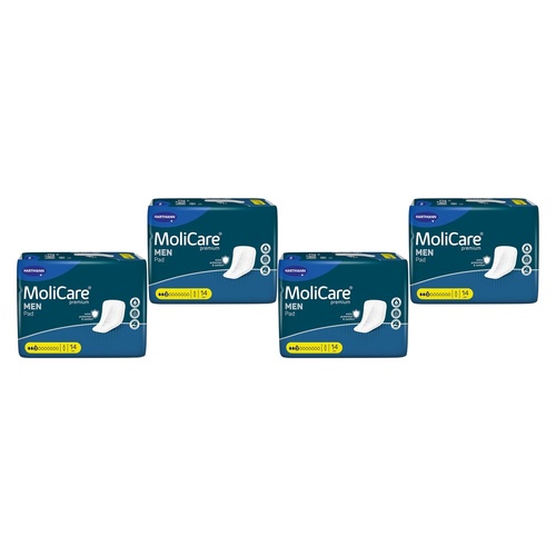 MoliCare Premium Men Pad 3 Drops 14 Pack x 12 Bundle of 4