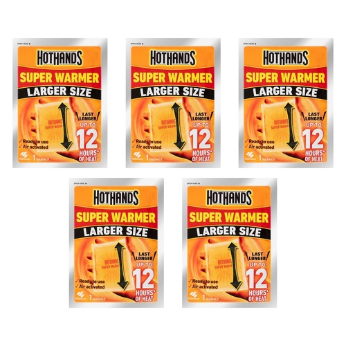 Hot Hands Super Warmer Body x 24 Bundle of 5