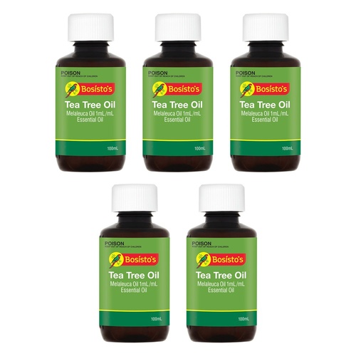 Bosisto's Tea Tree Oil 100mL Pack of 5