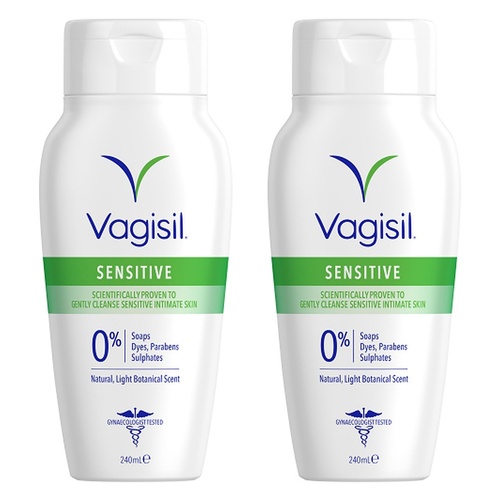 Vagisil Sensitive Daily Intimate Wash 240mL x 3 Bundle of 2