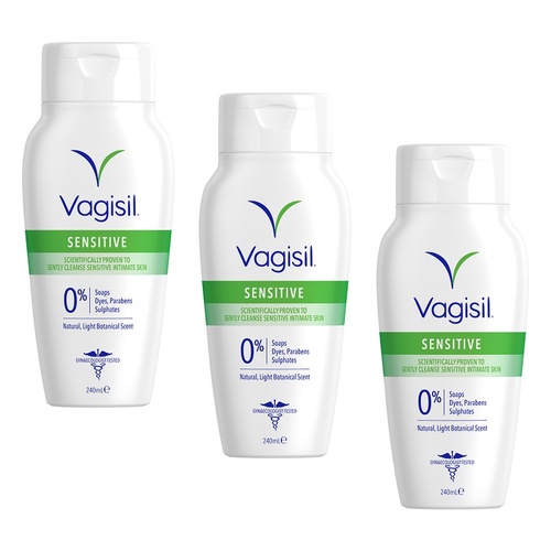 Vagisil Sensitive Daily Intimate Wash 240mL x 3 Bundle of 3