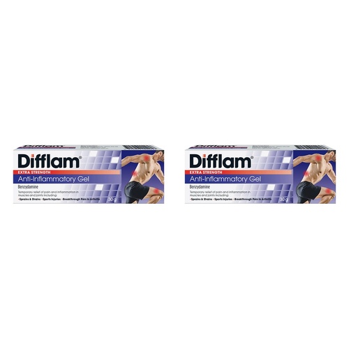 Difflam Extra Strength Anti-Inflammatory Gel 30g Pack of 2