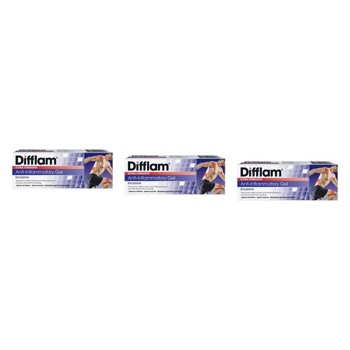 Difflam Extra Strength Anti-Inflammatory Gel 30g Pack of 3