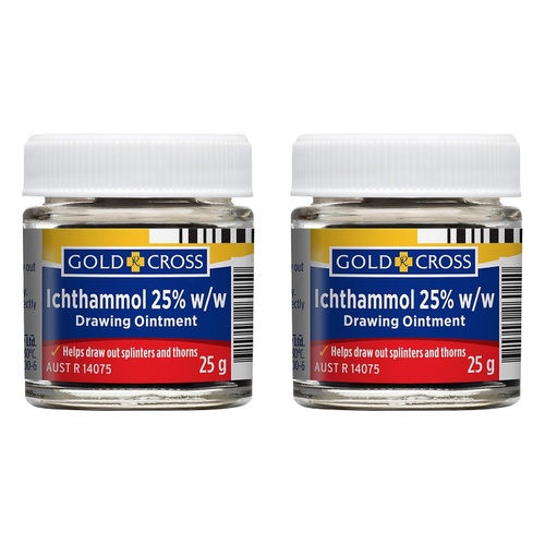 Goldx Ichthammol Ointment 25% 25g Pack of 2