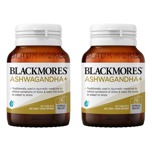 Blackmores Ashwagandha+ 60 Tablets Pack of 2