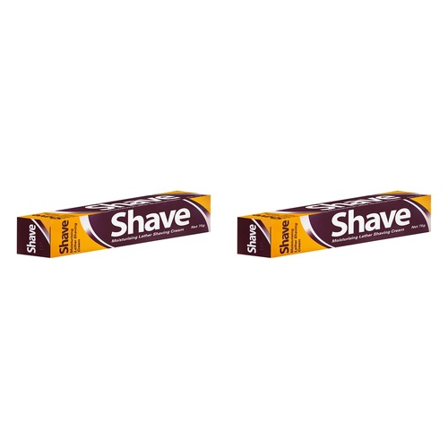 SHAVE Moisturising Lather Shaving Cream 75g Pack of 2