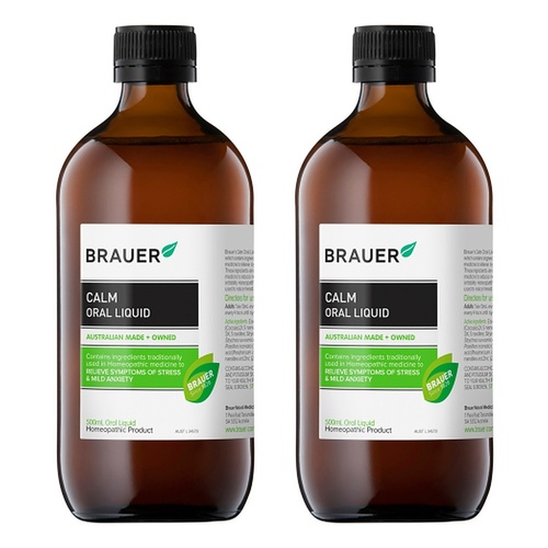 Brauer Calm Oral Liquid 500mL Pack of 2