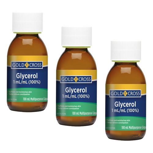GOLDX Glycerol 100mL Pack of 3