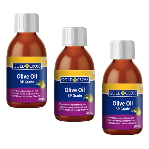 GOLDX Olive Oil 200mL Pack of 3