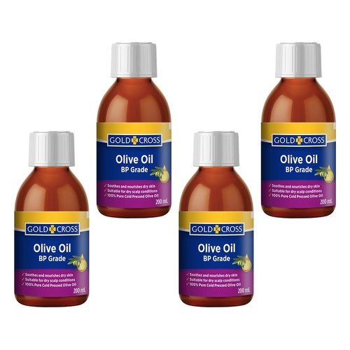 GOLDX Olive Oil 200mL Pack of 4