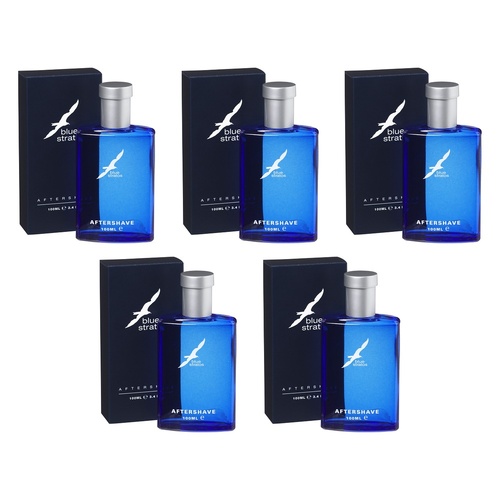 Blue Stratos Aftershave 100mL Pack of 5