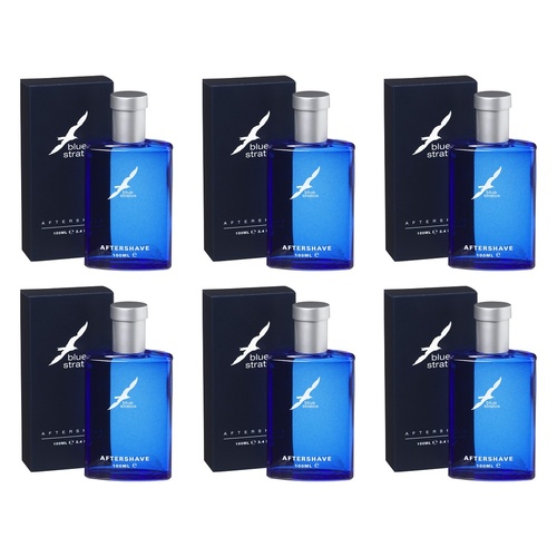 Blue Stratos Aftershave 100mL Pack of 6