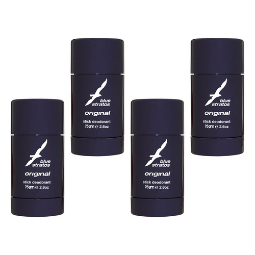 Blue Stratos Deodorant Stick Original 75g x 6 Bundle of 4