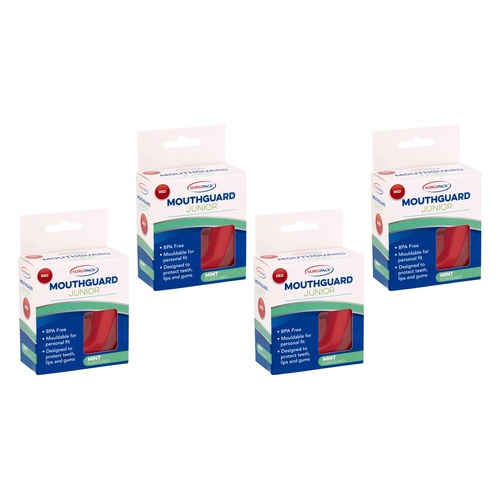 SurgiPack Mouthguard Junior Red Pack of 4