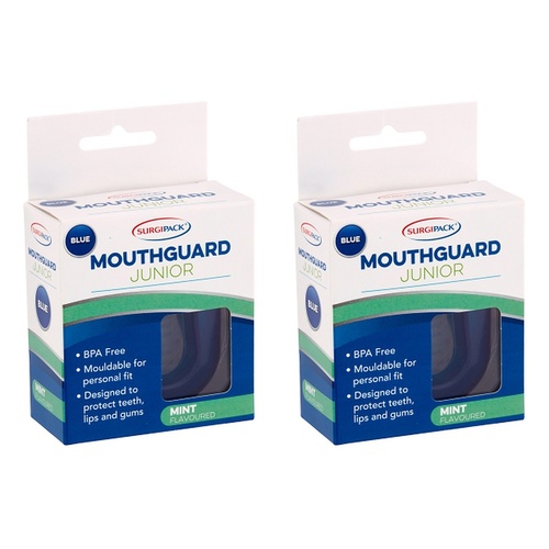 SurgiPack Mouthguard Junior Blue Pack of 2