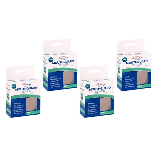 SurgiPack Mouthguard Senior Clear Pack of 4