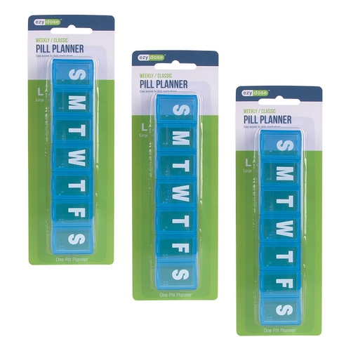 Ezy Dose 7 Day Pill Reminder Large Pack of 3