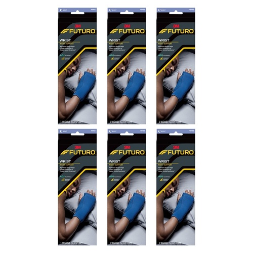 Futuro Wrist Night Support Adjustable Blue Pack of 6