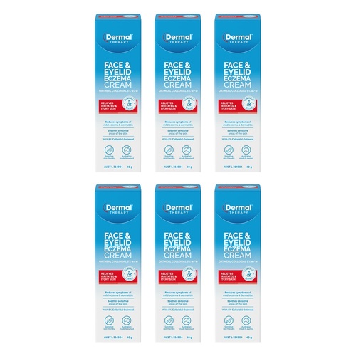 Dermal Therapy Face & Eyelid Eczema Cream 40g Pack of 6