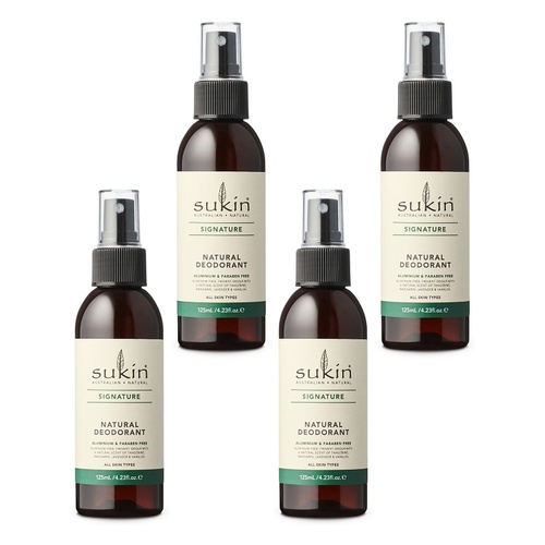 Sukin Natural Deodorant 125mL Pack of 4