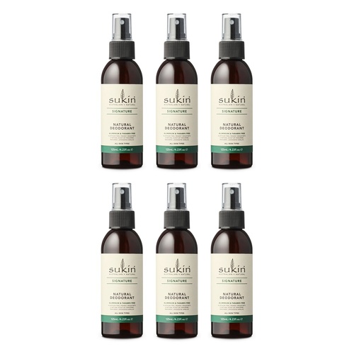 Sukin Natural Deodorant 125mL Pack of 6