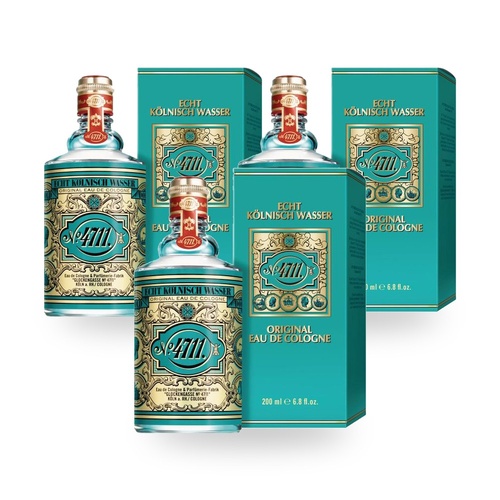 4711 Eau De Cologne EDC 200ml Splash Pack of 3