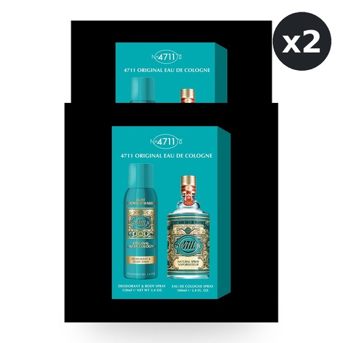 4711 Original 2 Piece Set - Eau De Cologne EDC 100ml + Deodorant Spray 150ml Pack of 2