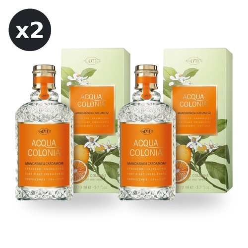 Mulhens 4711 Acqua Colonia Mandarine & Cardamom Eau De Cologne EDC Spray 170ml Pack of 2