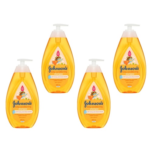 Johnson's Hypoallergenic Conditioning Baby Shampoo & Cleansing Wash Pack of 4