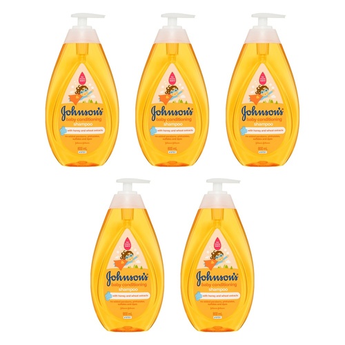 Johnson's Hypoallergenic Conditioning Baby Shampoo & Cleansing Wash Pack of 5