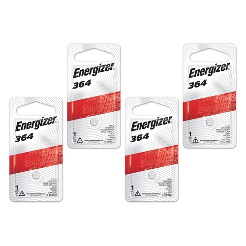 Energizer 364 Silver Oxide Watch Battery Pack of 4