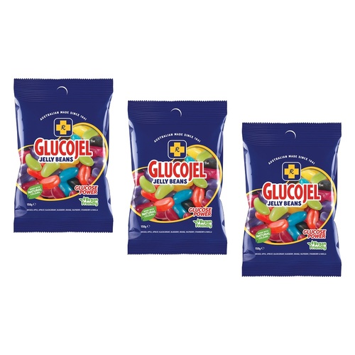 Glucojels Jelly Beans 150g x 36 Bundle of 3